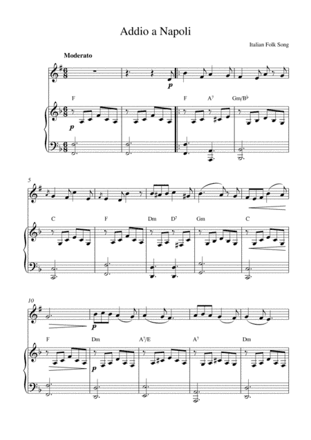 Addio a Napoli (arr. Kaiserin Rebecca)