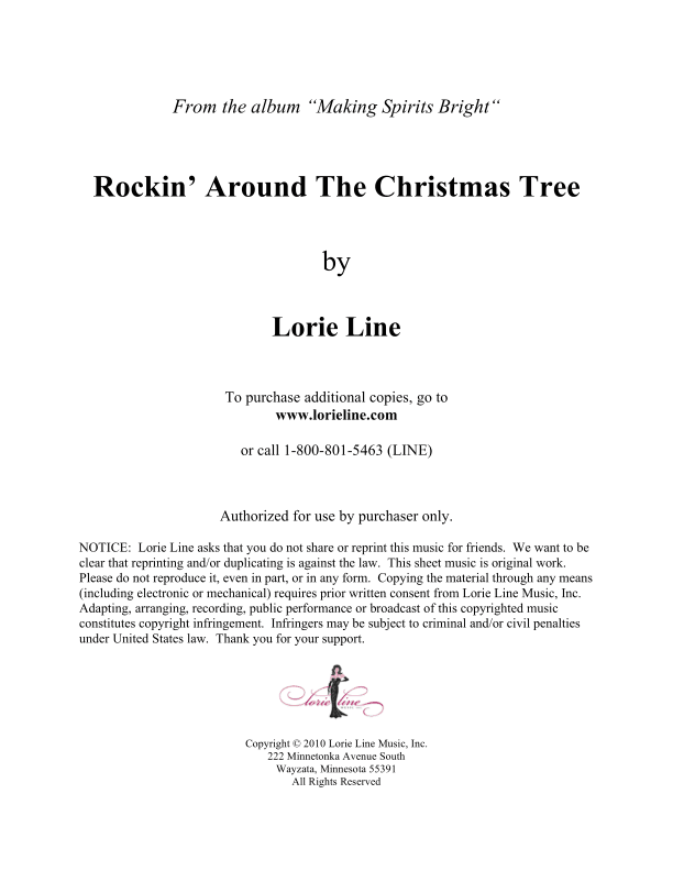 Rockin' Around The Christmas Tree (arr. Lorie Line)