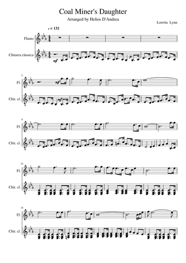 Coal Miner's Daughter (arr. Helios D'Andrea)