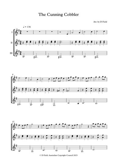 The Cunning Cobbler (Guitar Ensemble) (arr. Daniel Field)