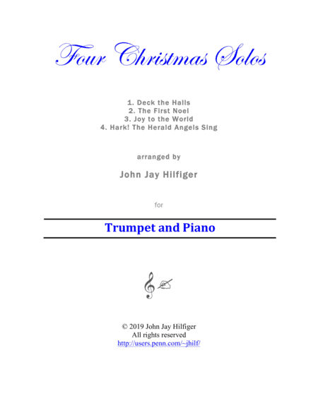 Four Christmas Solos for Trumpet (arr. John Jay Hilfiger)