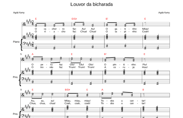 Louvor da bicharada