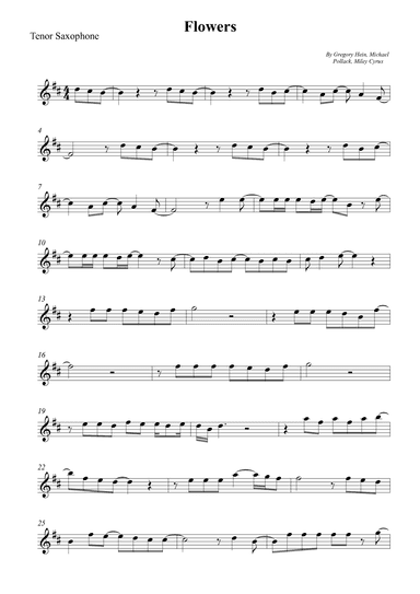 Flowers (arr. Wesley S. SIlva)