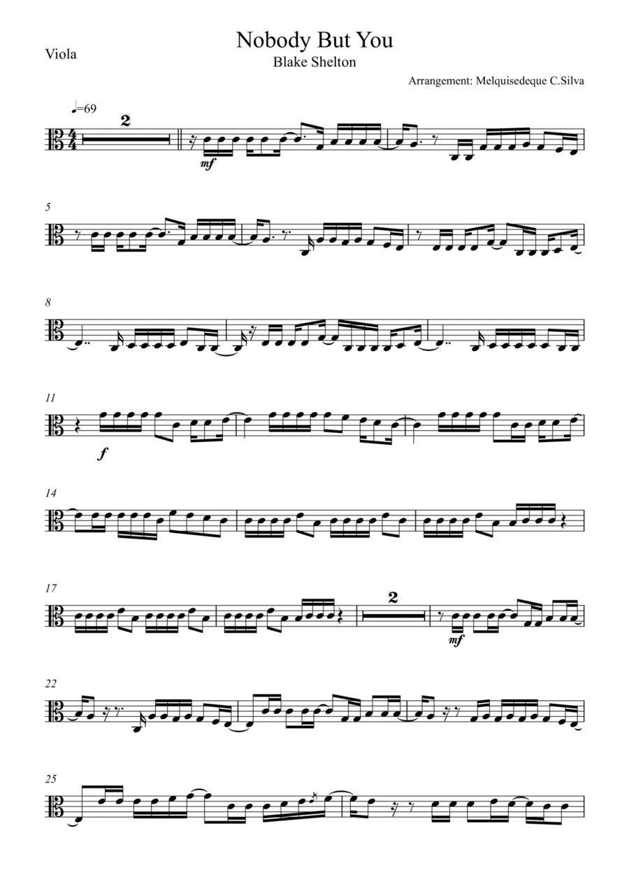 Nobody But Me (arr. Melquisedeque C.Silva)