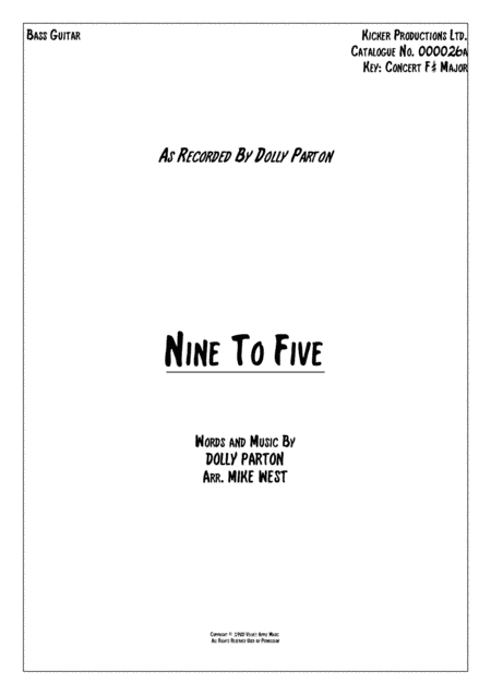Nine To Five (arr. Mike West)