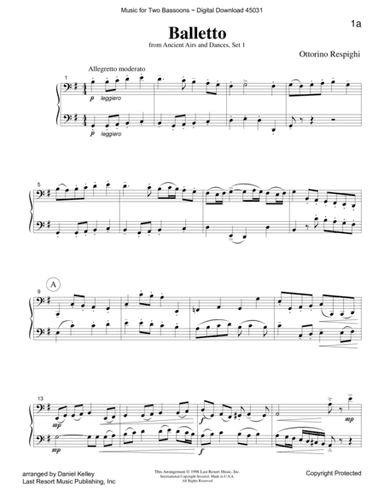 Music for Two Bassoons (arr. Daniel Kelley)