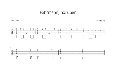 Fährmann, hol über (arr. Bettina Schipp)