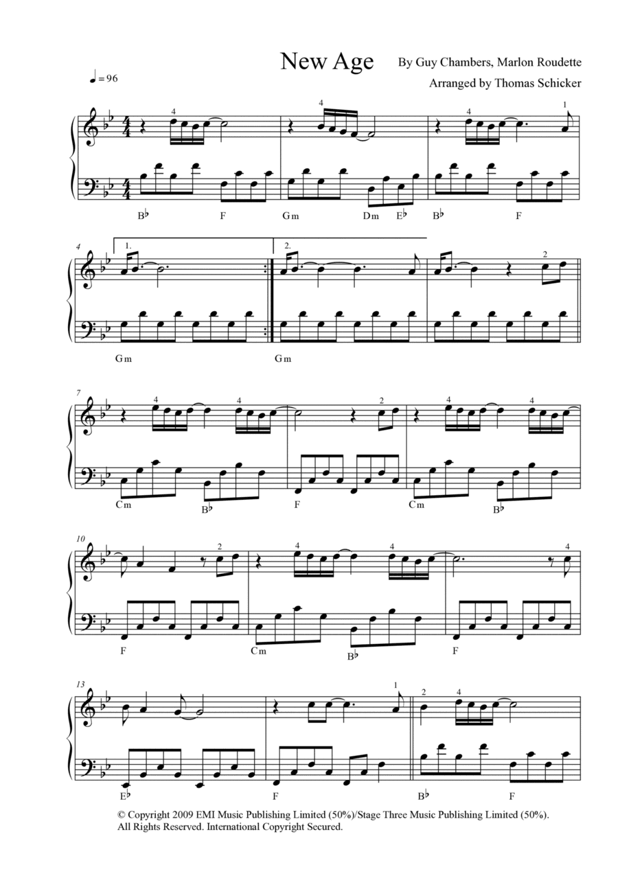 New Age (arr. Thomas Schicker)