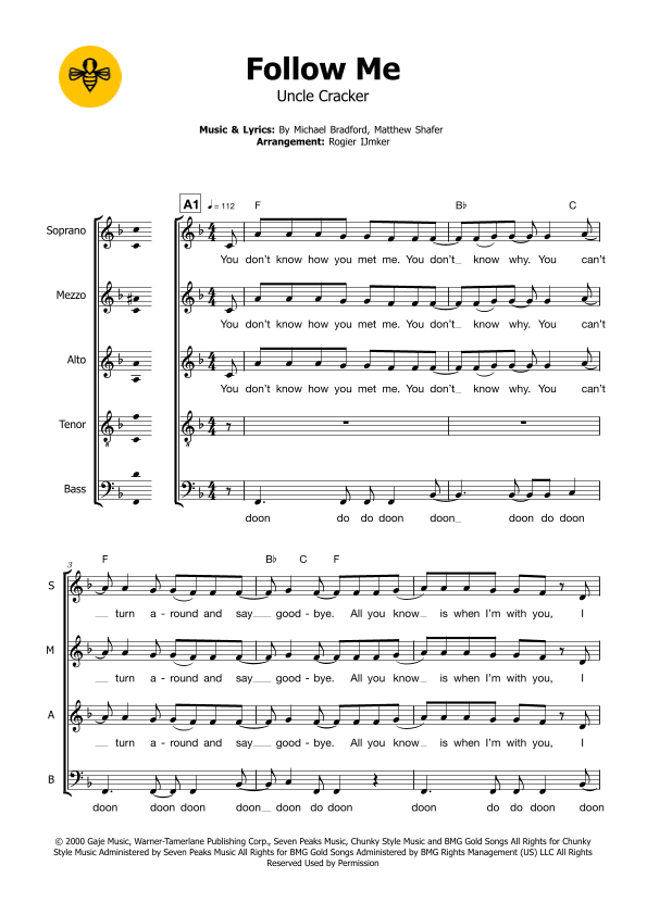 Follow Me (arr. Rogier Ijmker)