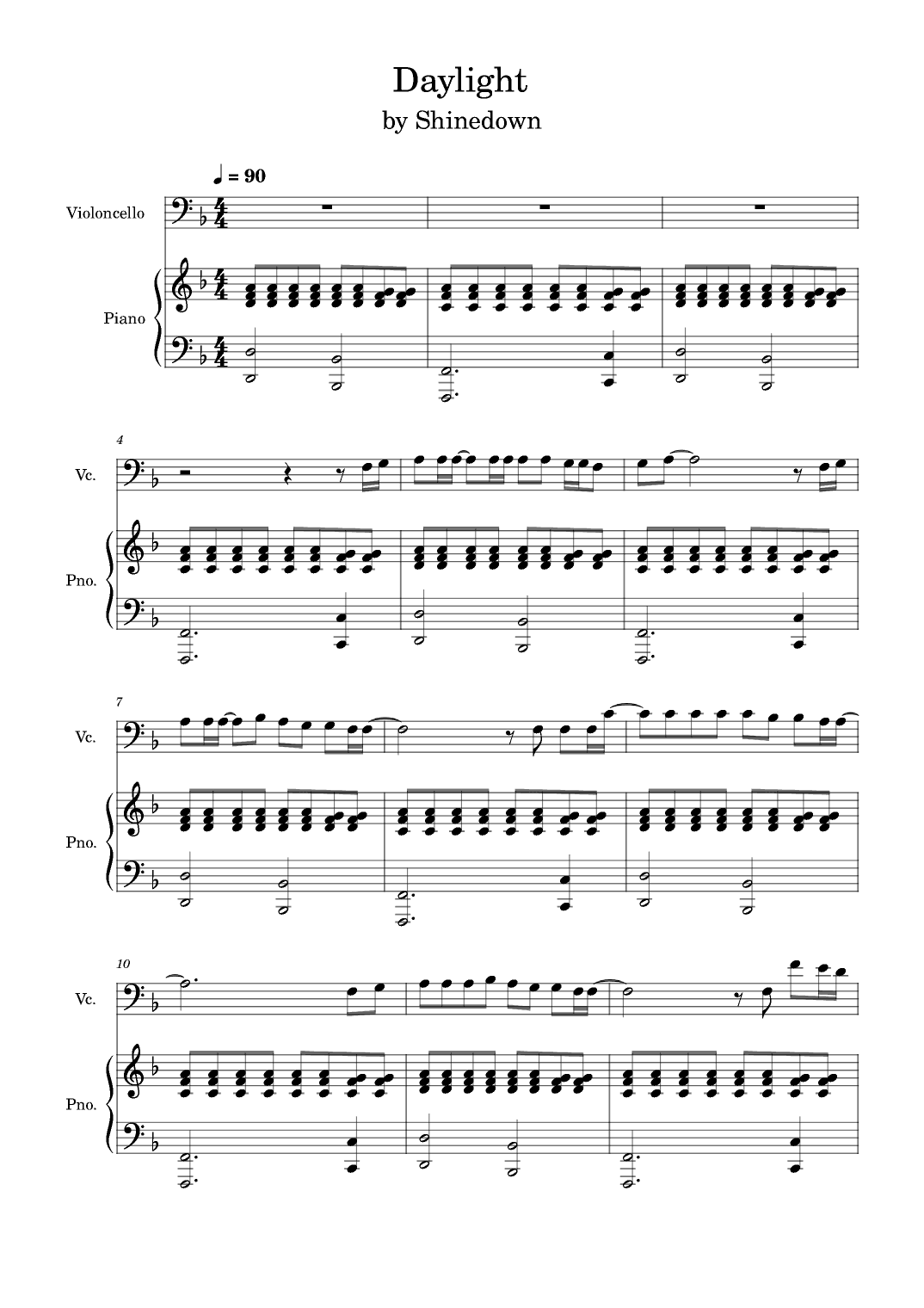Daylight (arr. Anya Alston)