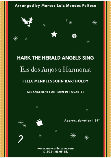 Hark The Herald Angels Sing (Eis dos Anjos a Harmonia) - Horn in F Quartet (arr. MARCOS LUIZ MENDES FEITOSA)