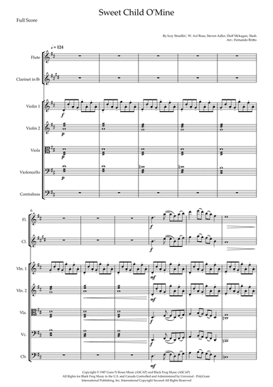 Sweet Child O' Mine (arr. Fernando Britto)