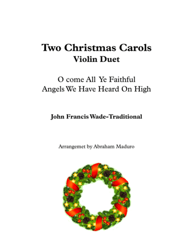 Two Christmas Carols Violin Duet (arr. Abraham Maduro)