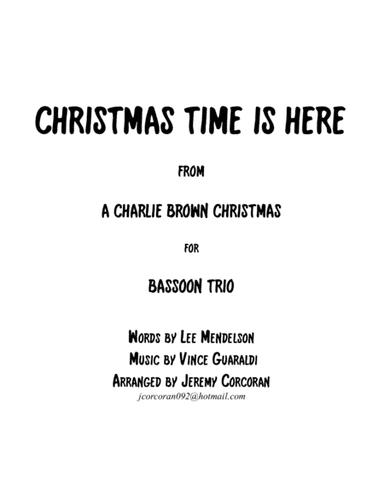Christmas Time Is Here (arr. Jeremy Corcoran)