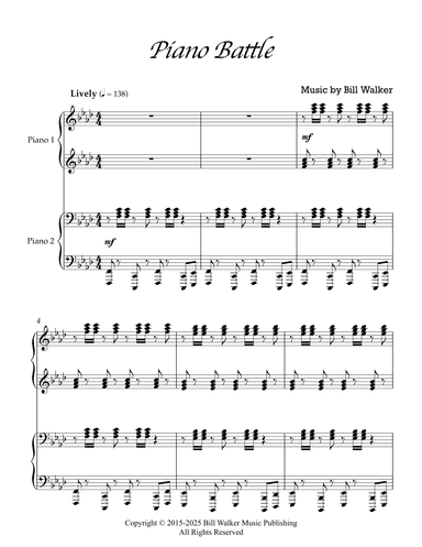 Piano Battle - 2 Pianos 4 Hands