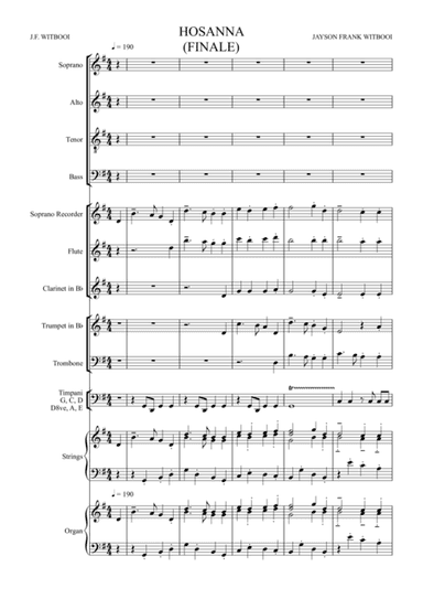 Cantata 2 mov VI Hosanna (Grand Finale)