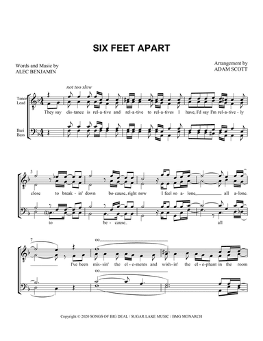 Six Feet (arr. Adam Scott)