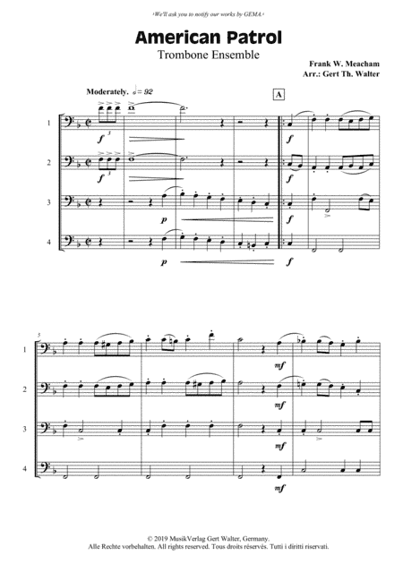 American Patrol (arr. Gert Th. Walter)