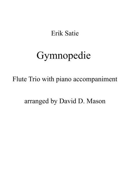 Gymnopedie No1 (arr. David D. Mason)