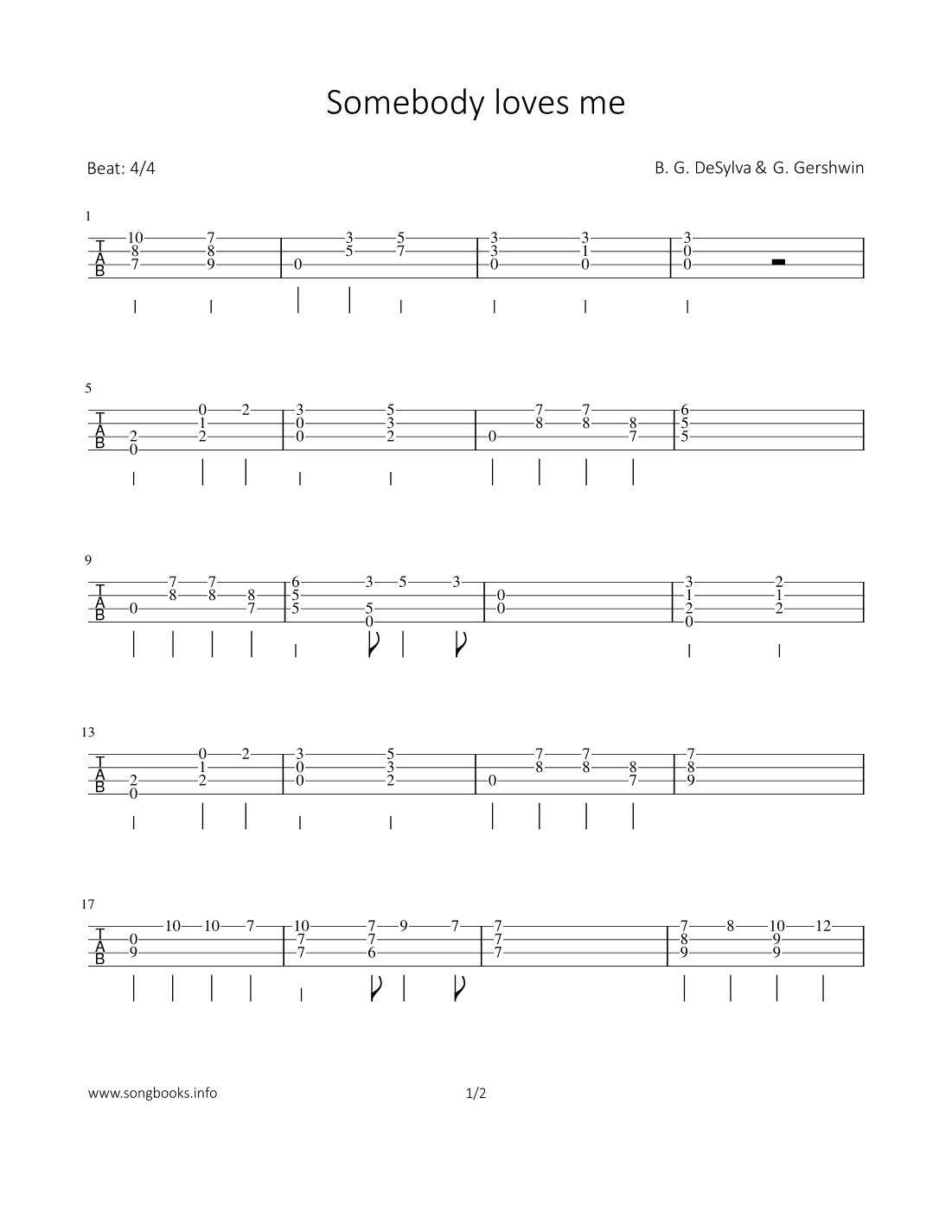 Somebody loves me (arr. Bettina Schipp)