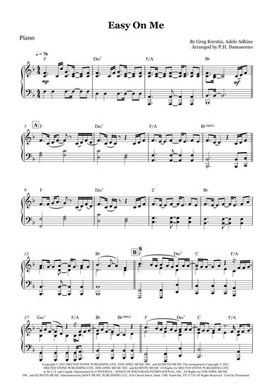 Easy On Me (arr. P.H. Damasceno)