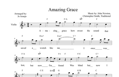 AMAZING GRACE (arr. Jo Araujo)