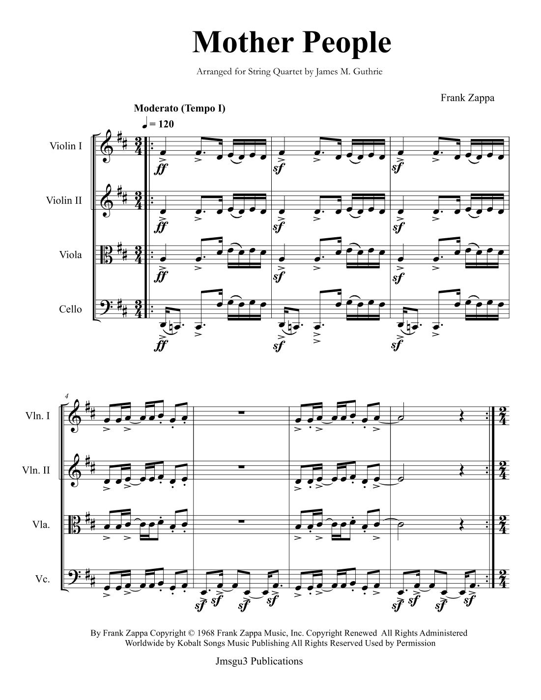 Mother People (arr. James M. Guthrie)