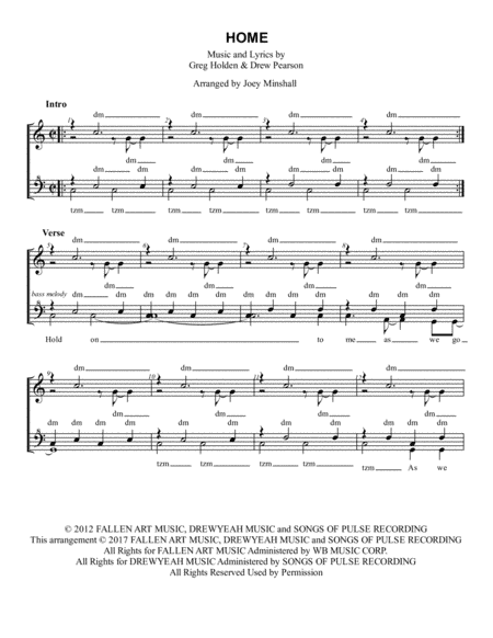 Home (arr. Joey Minshall)