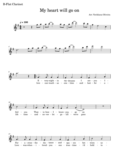 My Heart Will Go On (love Theme From 'titanic') (arr. Veridiana Oliveira)