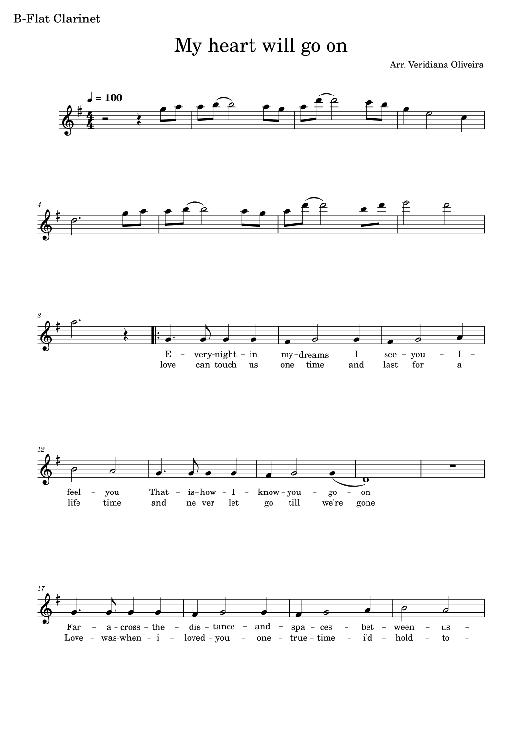 My Heart Will Go On (love Theme From 'titanic') (arr. Veridiana Oliveira)