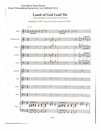 Lamb of God Lead Me (SATB)