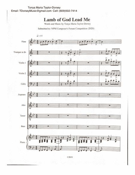 Lamb of God Lead Me (SATB)