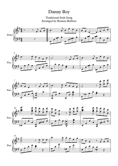 Danny Boy (arr. Roxana Belibou)