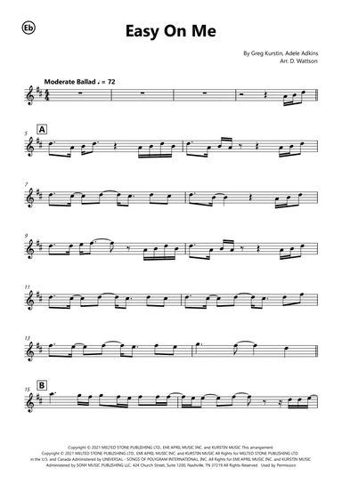 Easy On Me (arr. Douglas Wattson)