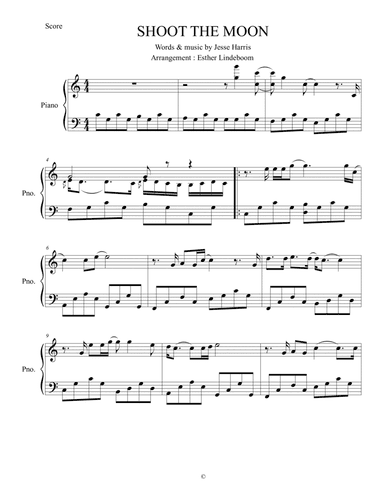 Shoot The Moon (arr. Esther Lindeboom)