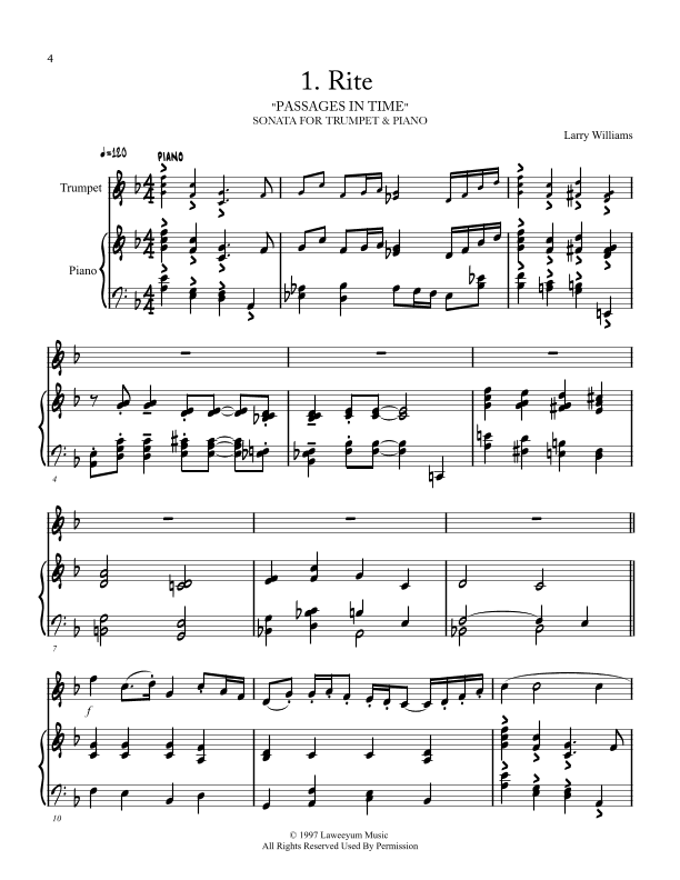 Passages In Time- Trumpet Sonata