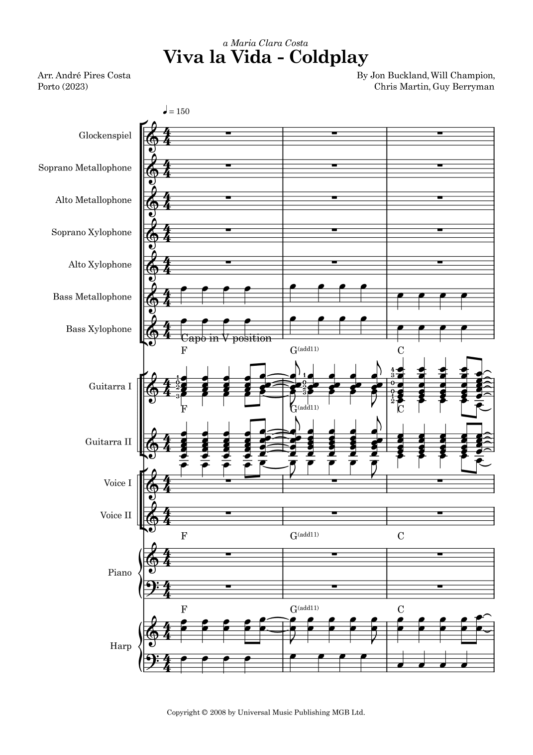 Viva La Vida (arr. André Pires Costa)