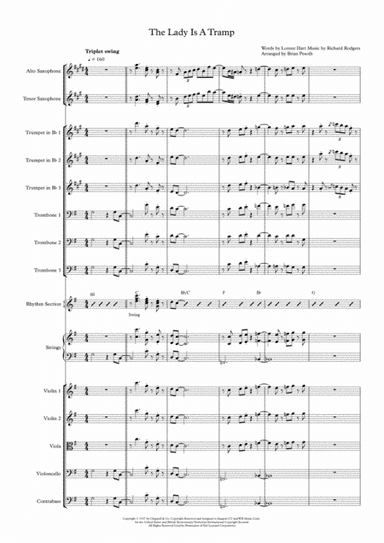 The Lady Is A Tramp (arr. Brian Pesoth)