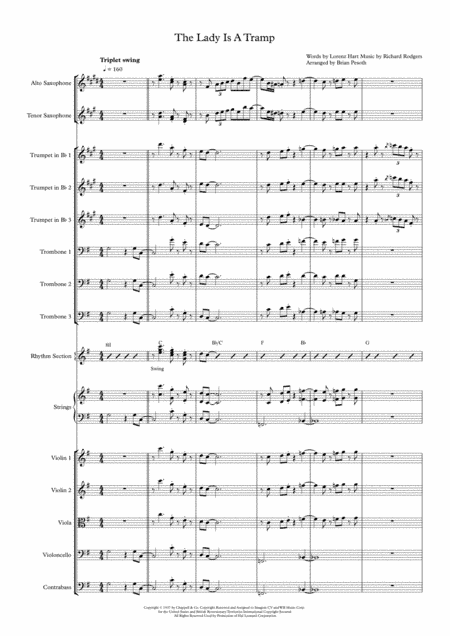 The Lady Is A Tramp (arr. Brian Pesoth)
