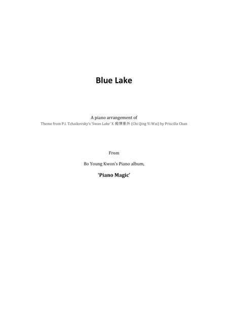 Blue Lake (arr. Bo Young Kwon)