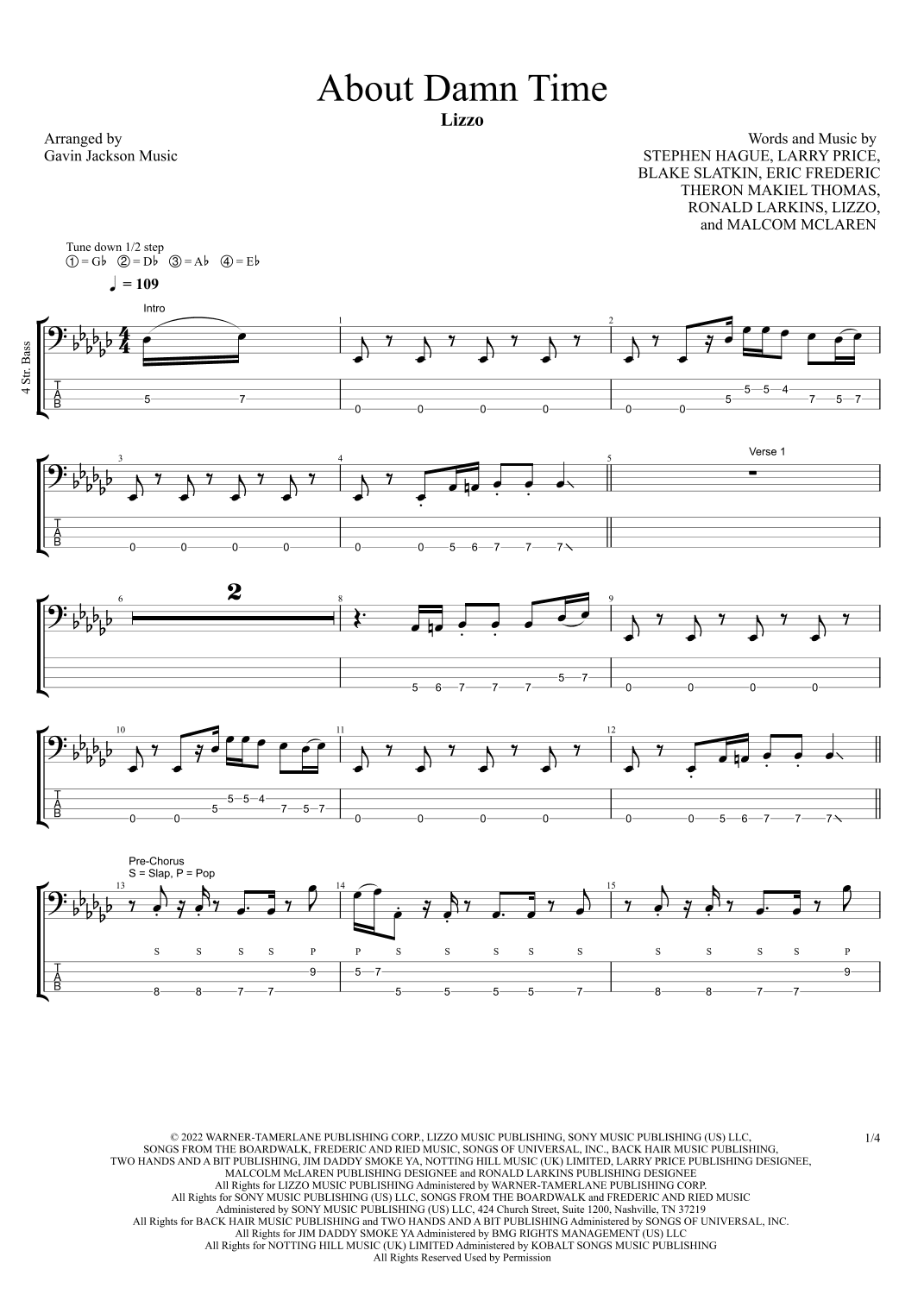 About Damn Time (arr. Gavin Jackson Music)