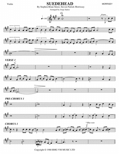 Suedehead (arr. Jorge Juárez)