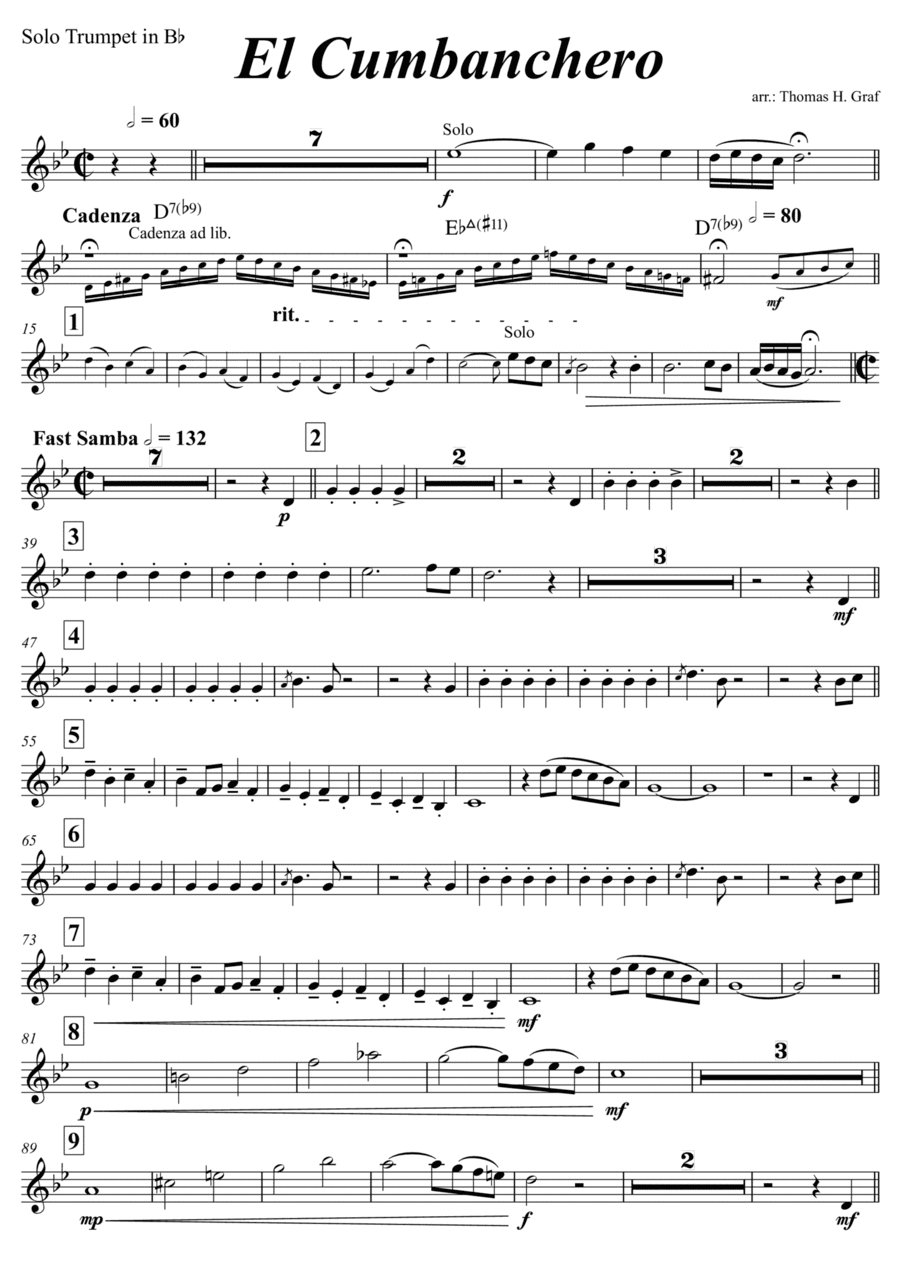 El Cumbanchero (arr. Thomas Graf)