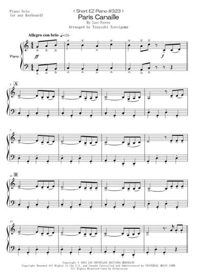 Paris Canaille (arr. Tsuyoshi Yoroiguma)