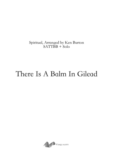 There Is Balm In Gilead (arr. Ken Burton)