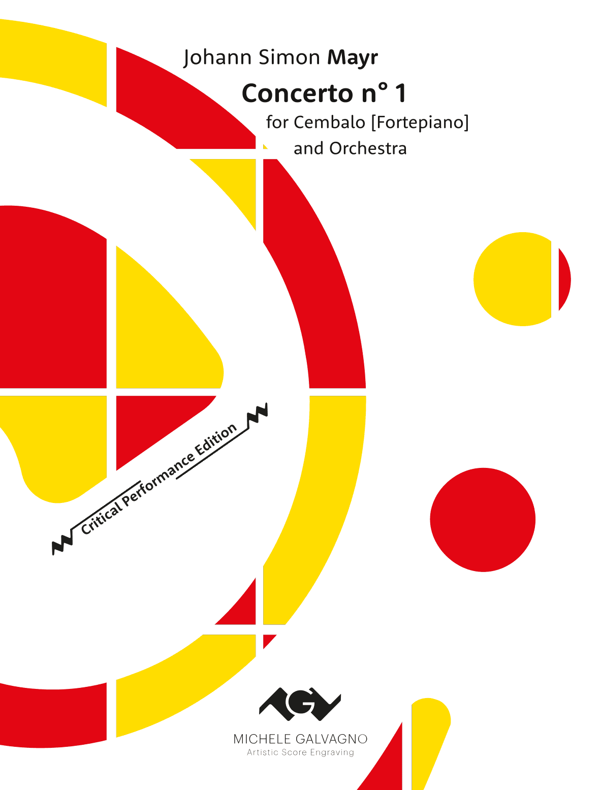 Concerto n° 1 for cembalo [fortepiano] and orchestra in C major - Score Only (arr. Fabrizio Capitanio & Michele Galvagno)