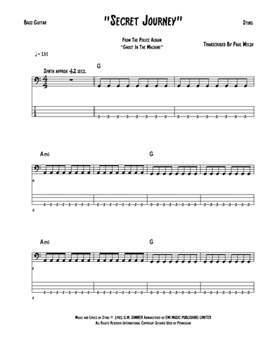 Secret Journey (arr. P Welsh)