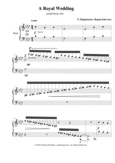 A Royal Wedding - pedal harp solo