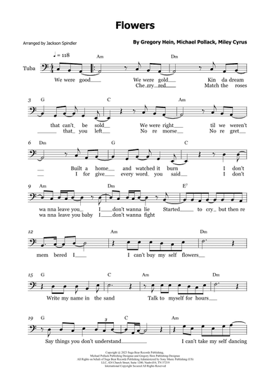 Flowers (arr. Jackson Spindler)