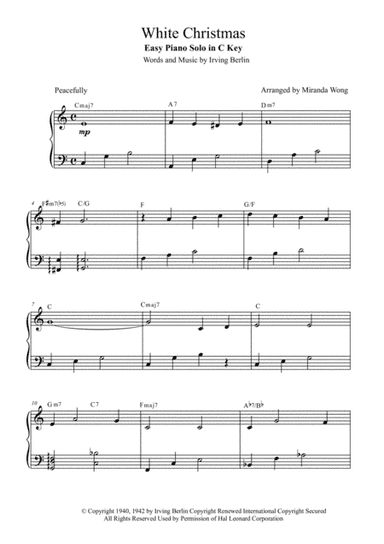 White Christmas (arr. Miranda Wong)